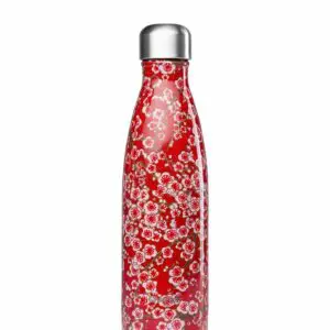 Bouteille Isotherme Fleurs Rouges