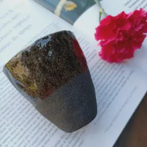 Tasse grès noir chamotté