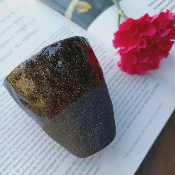 Tasse grès noir chamotté