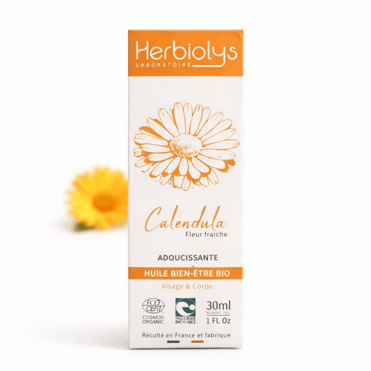 Huile de Calendula Bio Herbiolys Visage Corps 30 ml