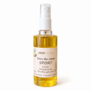 Soin du Corps Sport – Huile Romarin Menthe Bio 100 ml